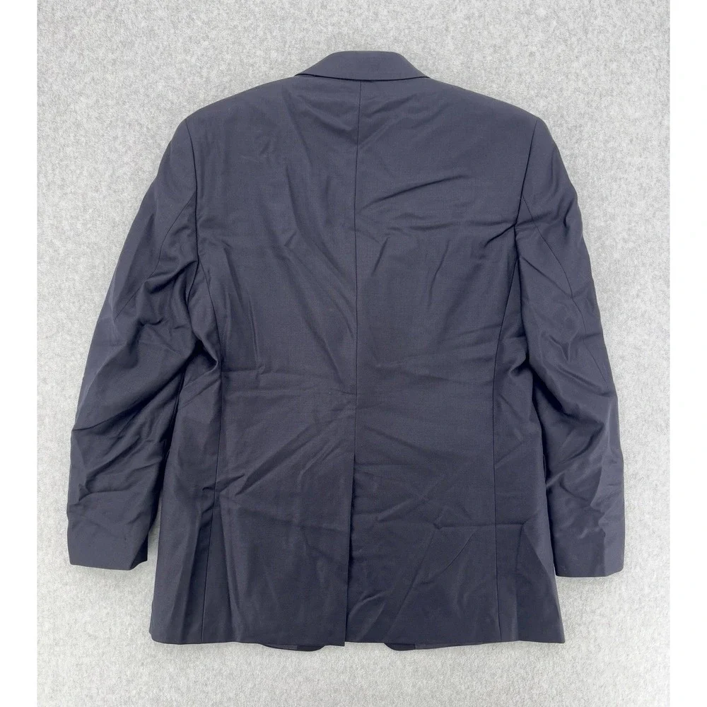 Lauren‎ Ralph Lauren Wool Blazer 40R Navy Gold Button Sport Coat Woolmark